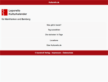 Tablet Screenshot of kulturello.de